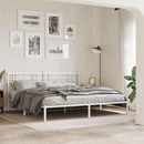 udskiftningsgavl 180 cm metal hvid