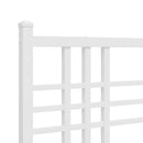 udskiftningsgavl 180 cm metal hvid