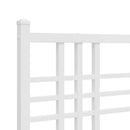 udskiftningsgavl 193 cm metal hvid