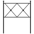 udskiftningsgavl 80 cm metal sort