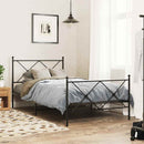 udskiftningsgavl 100 cm metal sort