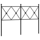 udskiftningsgavl 120 cm metal sort
