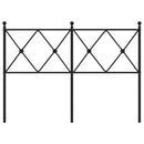 udskiftningsgavl 120 cm metal sort