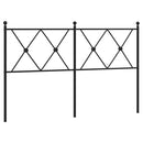 udskiftningsgavl 137 cm metal sort
