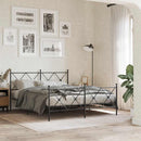 udskiftningsgavl 160 cm metal sort