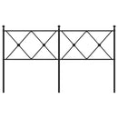 udskiftningsgavl 160 cm metal sort