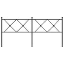 udskiftningsgavl 180 cm metal sort