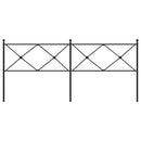 udskiftningsgavl 193 cm metal sort