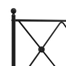 udskiftningsgavl 200 cm metal sort