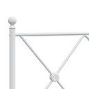 udskiftningsgavl 75 cm metal hvid