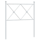 udskiftningsgavl 80 cm metal hvid