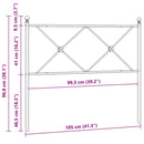 udskiftningsgavl 100 cm metal hvid