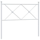 udskiftningsgavl 107 cm metal hvid
