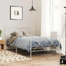 udskiftningsgavl 107 cm metal hvid