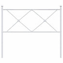 udskiftningsgavl 107 cm metal hvid