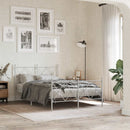 udskiftningsgavl 120 cm metal hvid