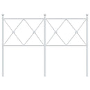 udskiftningsgavl 120 cm metal hvid