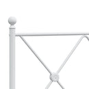 udskiftningsgavl 120 cm metal hvid