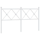 udskiftningsgavl 150 cm metal hvid