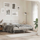 udskiftningsgavl 150 cm metal hvid
