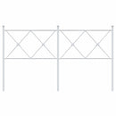 udskiftningsgavl 150 cm metal hvid
