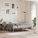 udskiftningsgavl 160 cm metal hvid