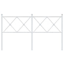 udskiftningsgavl 160 cm metal hvid