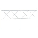udskiftningsgavl 180 cm metal hvid