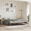 udskiftningsgavl 180 cm metal hvid