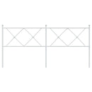 udskiftningsgavl 180 cm metal hvid