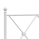 udskiftningsgavl 180 cm metal hvid