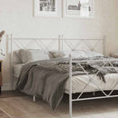 udskiftningsgavl 180 cm metal hvid