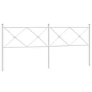 udskiftningsgavl 193 cm metal hvid