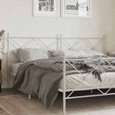 udskiftningsgavl 193 cm metal hvid