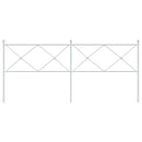 udskiftningsgavl 200 cm metal hvid