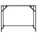 skrivebord 100x45x76 cm konstrueret træ og stål grå sonoma-eg