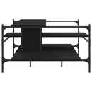 sofabord 100x100x48,5 cm konstrueret træ sort