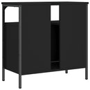 underskab til håndvask 60x30x60 cm konstrueret træ sort
