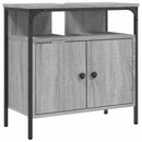 underskab til vask 60x30x60 cm konstrueret træ grå sonoma-eg
