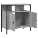 underskab til vask 60x30x60 cm konstrueret træ grå sonoma-eg