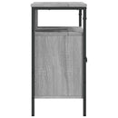 underskab til vask 60x30x60 cm konstrueret træ grå sonoma-eg