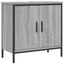 underskab til vask 60x30x60 cm konstrueret træ grå sonoma-eg
