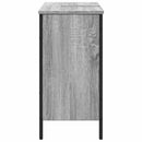 underskab til vask 80x30x60 cm konstrueret træ grå sonoma-eg