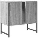 underskab til vask 60x33x60 cm konstrueret træ grå sonoma-eg