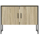 underskab til håndvask 80x33x60 cm konstrueret træ sonoma-eg