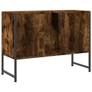 underskab til håndvask 80x33x60 cm konstrueret træ røget eg