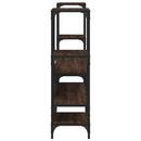tv-bord 206,5x28,5x95 cm konstrueret træ brun egetræsfarve