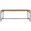 spisebord 200x100x75 cm massivt ru mangotræ