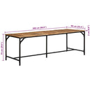 spisebord 220x90x75 cm massivt ru mangotræ