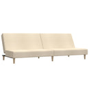 2-personers sovesofa stof cremefarvet